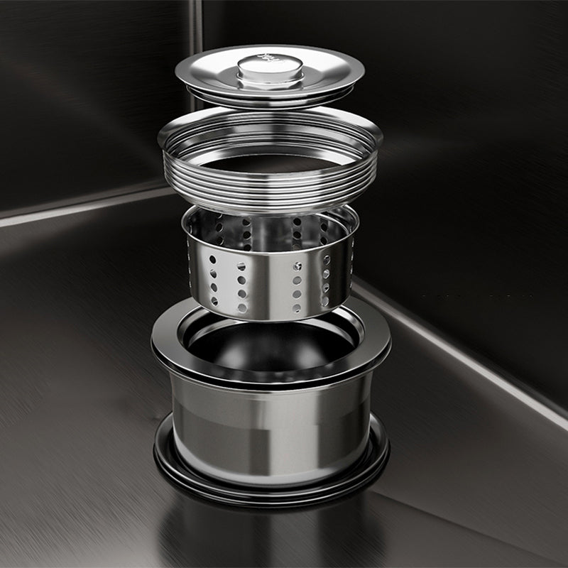 Lisslune | Contemporary Sink Set Stainless Steel Friction Resistant Sink Set for the Kitchen