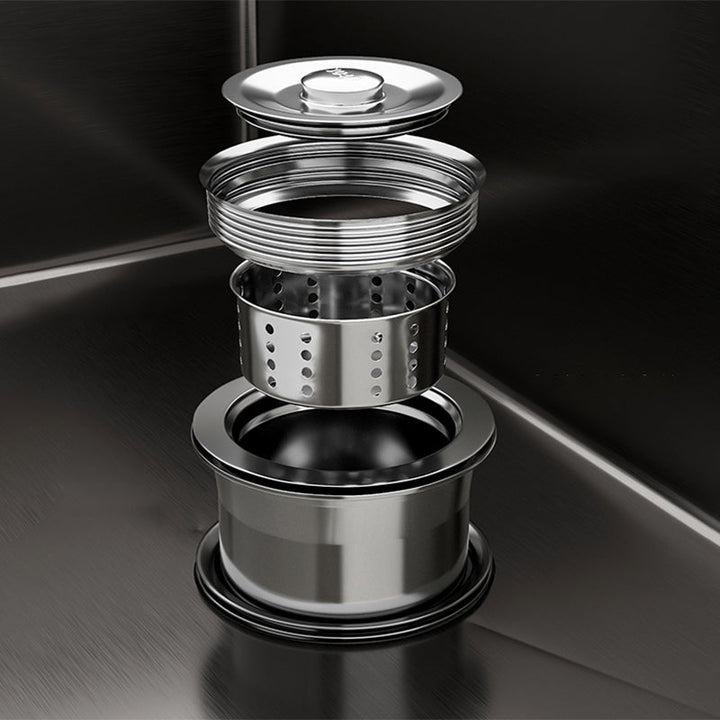 Lisslune | Contemporary Sink Set Stainless Steel Friction Resistant Sink Set for the Kitchen