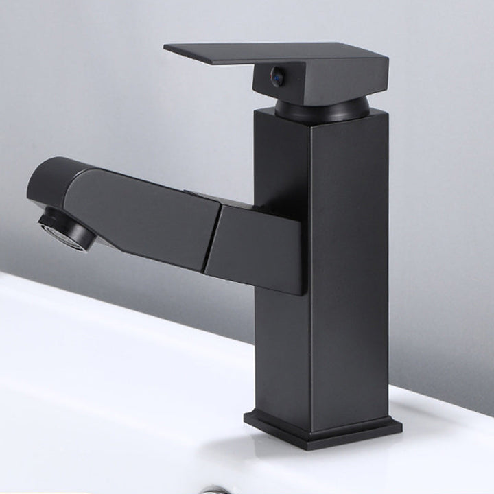 Lisslune | Modern Sink Faucet Solid Color Metal Sink Bathroom Faucet