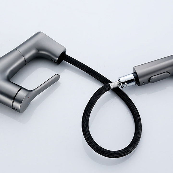 Lisslune | Contemporary Style Center Basin Faucets Lever Handles Faucets for Bathroom