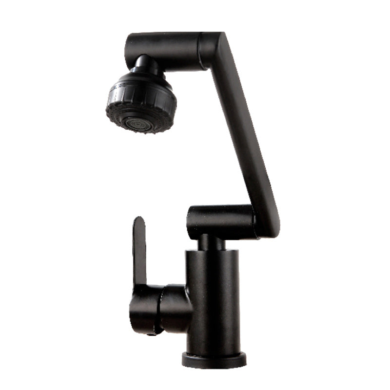 Lisslune | Swivel spout bathroom faucet single hole sink faucet with lever handle