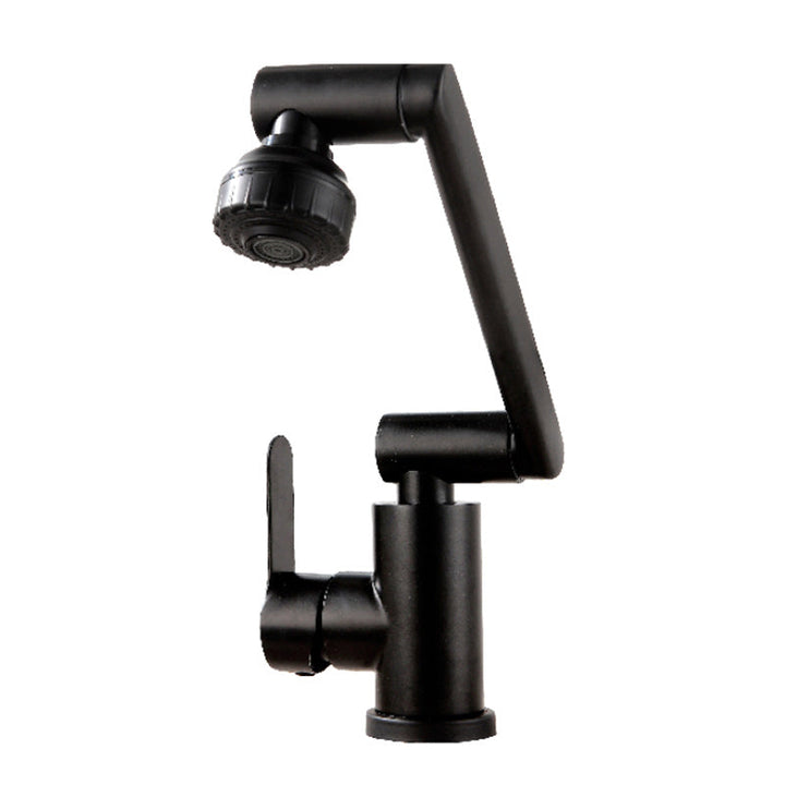 Lisslune | Swivel spout bathroom faucet single hole sink faucet with lever handle