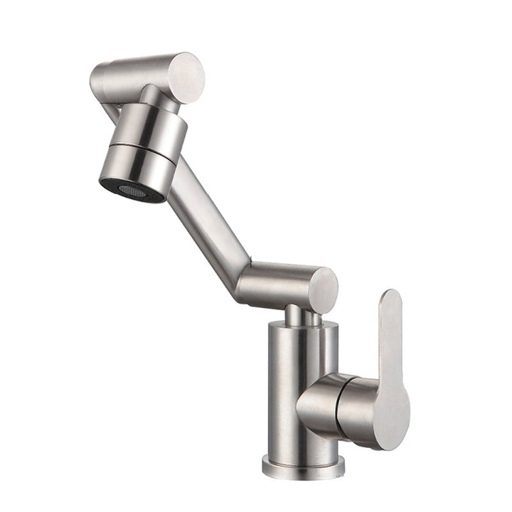 Lisslune | Swivel spout bathroom faucet single hole sink faucet with lever handle