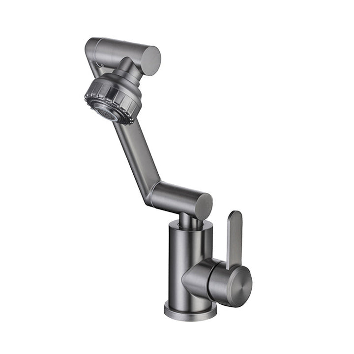 Lisslune | Swivel spout bathroom faucet single hole sink faucet with lever handle