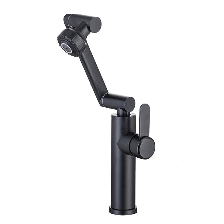Lisslune | Swivel spout bathroom faucet single hole sink faucet with lever handle