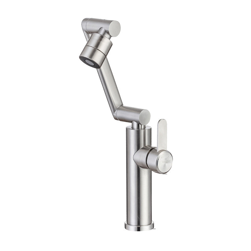 Lisslune | Swivel spout bathroom faucet single hole sink faucet with lever handle