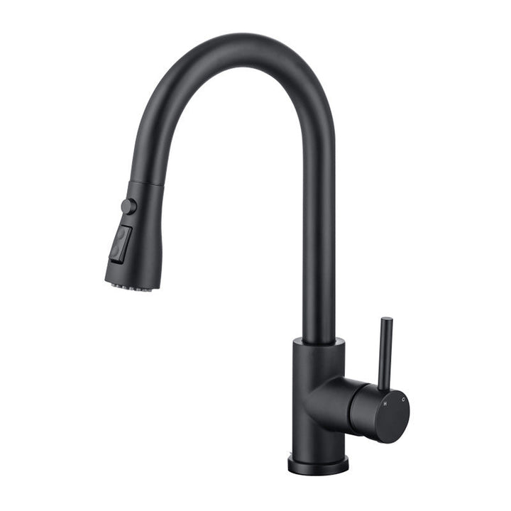 Lisslune | Modern Style Expandable Sink Faucet Single Handle Stainless Steel Sink Faucet