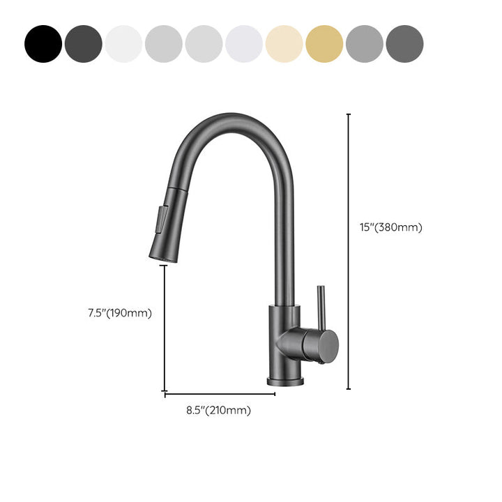 Lisslune | Modern Style Expandable Sink Faucet Single Handle Stainless Steel Sink Faucet
