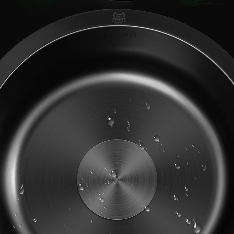 Lisslune | Classic Round Wash Basin Stainless Steel Built-in Basin Non-slip Round Basin for the Kitchen