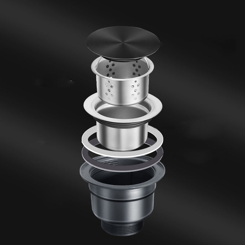 Lisslune | Classic Round Sink Stainless Steel Built-in Sink Non-Slip Round Basin for the Kitchen