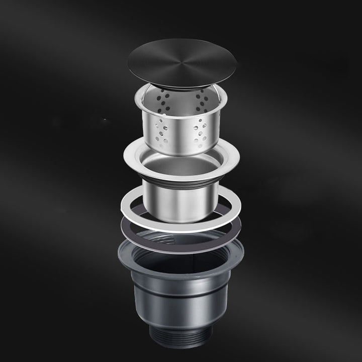 Lisslune | Classic Round Wash Basin Stainless Steel Built-in Basin Non-slip Round Basin for the Kitchen