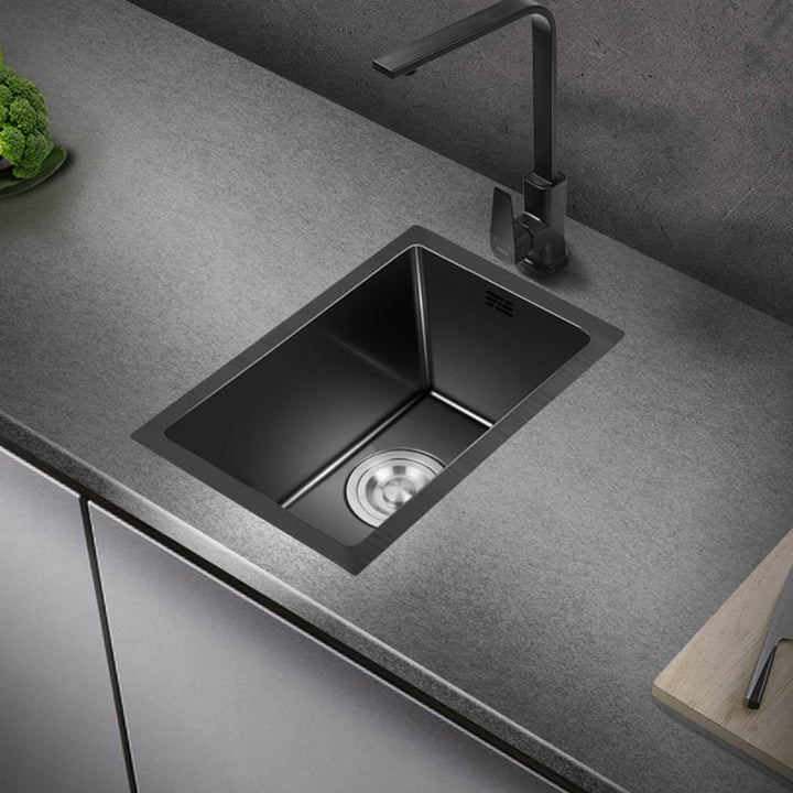 Lisslune | Classic sink made of stainless steel built-in sink with scratch-resistant basin for the kitchen