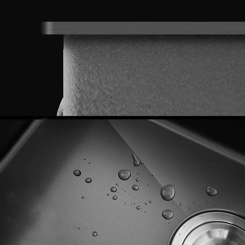 Lisslune | Classic sink made of stainless steel built-in sink with scratch-resistant basin for the kitchen