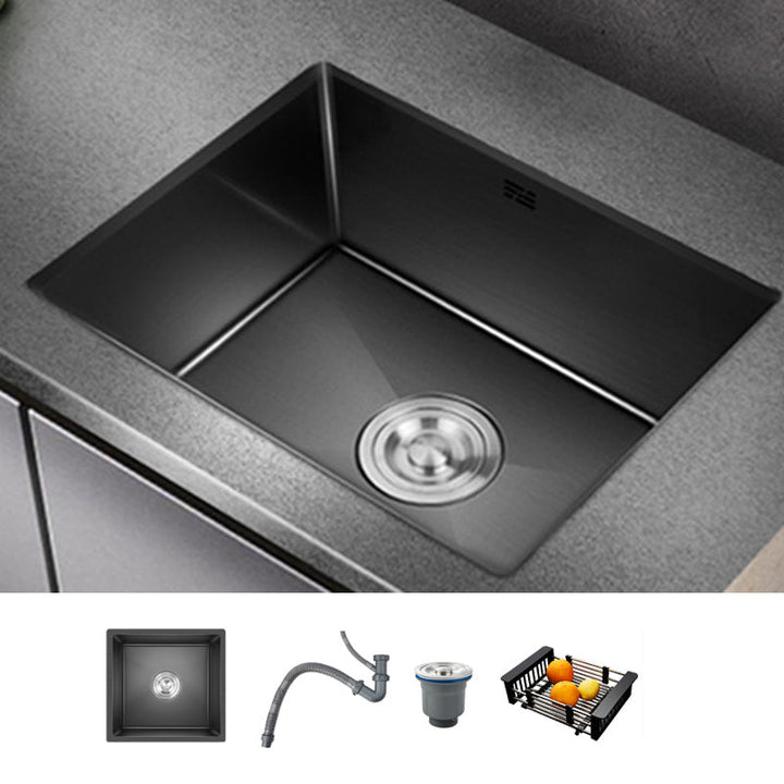 Lisslune | Classic sink made of stainless steel built-in sink with scratch-resistant basin for the kitchen