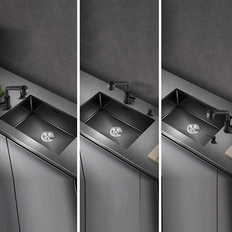 Lisslune | Classic sink made of stainless steel built-in sink with scratch-resistant basin for the kitchen