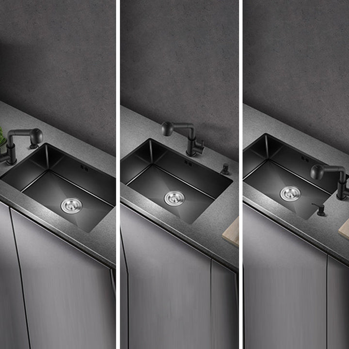 Lisslune | Classic sink made of stainless steel built-in sink with scratch-resistant basin for the kitchen