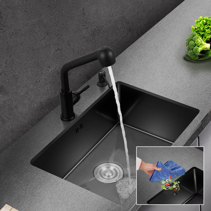 Lisslune | Classic sink made of stainless steel built-in sink with scratch-resistant basin for the kitchen
