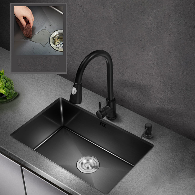 Lisslune | Classic sink made of stainless steel built-in sink with scratch-resistant basin for the kitchen