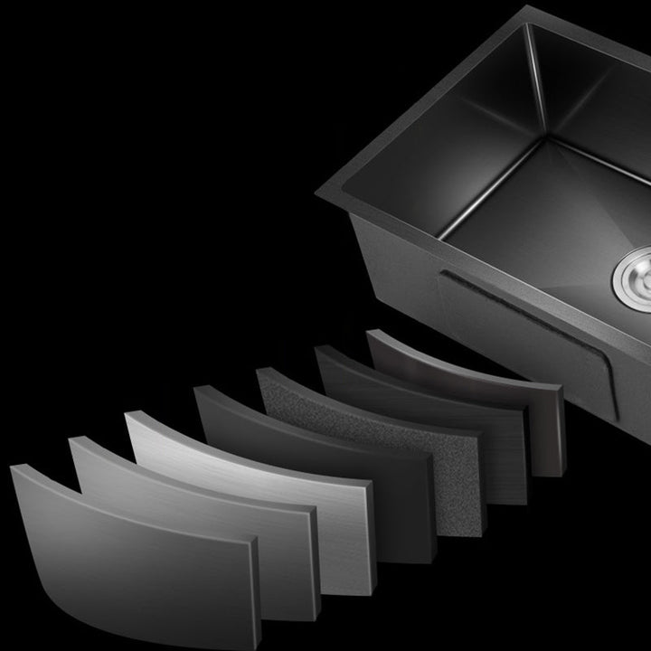 Lisslune | Classic sink made of stainless steel built-in sink with scratch-resistant basin for the kitchen