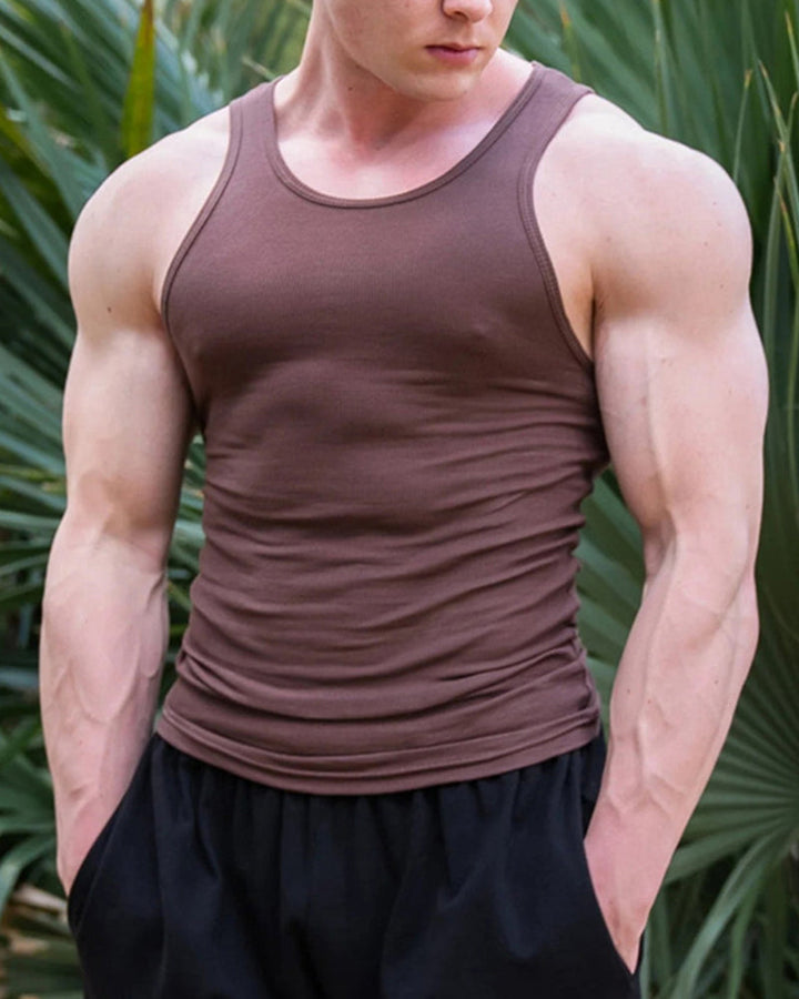 Lisslune | Men's solid color sleeveless vest