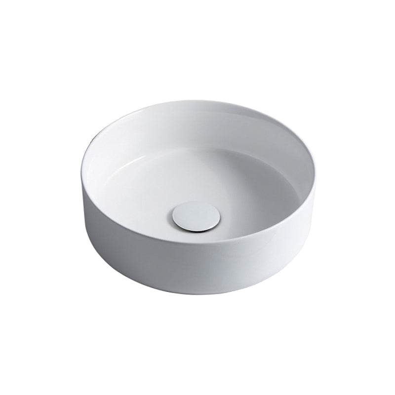 Lisslune | Modern Sink Porcelain Solid Color Round Sink