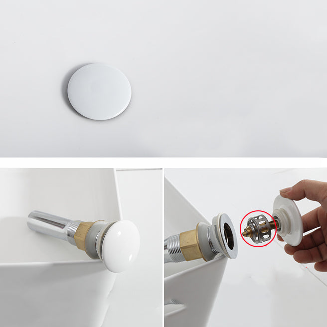 Lisslune | Modern Sink Porcelain Solid Color Round Sink