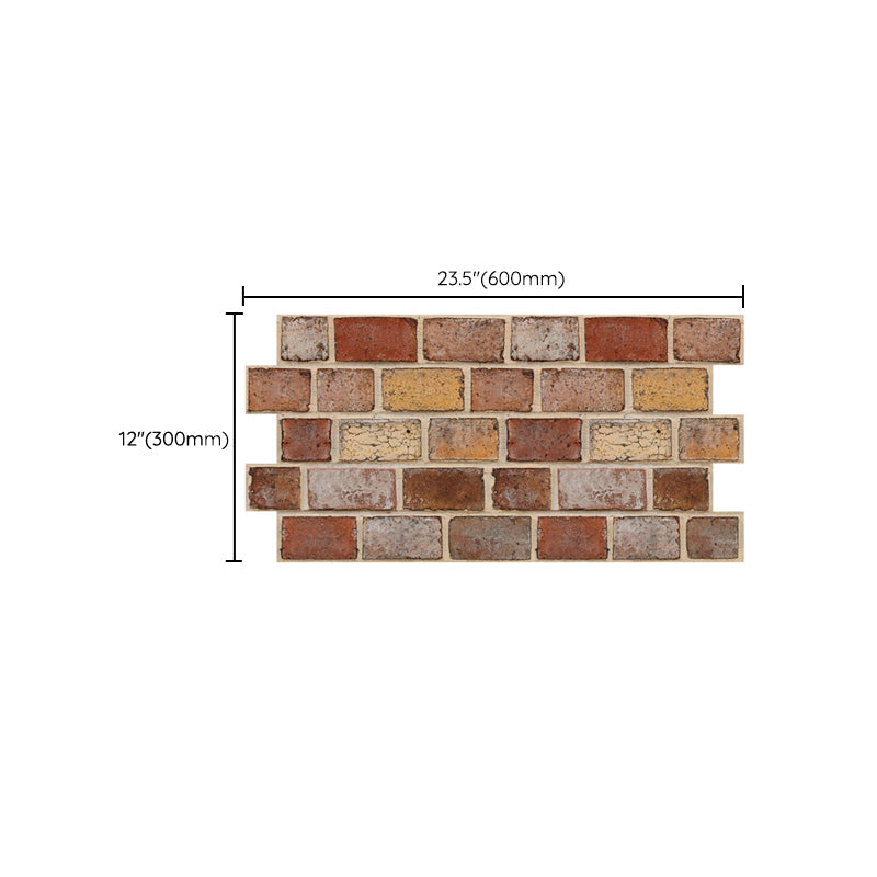 Lisslune | Artificial Brick Panel Wall Farmhouse Style Simple Living Room Wall Panel (5-Pack)