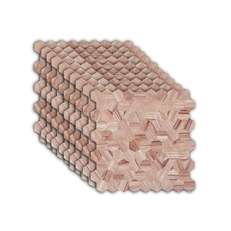 Lisslune | Hexagonal Mosaic Tiles Metal Peel and Stick Tiles for Kitchen and Bathroom, 11.8" x 11.8"