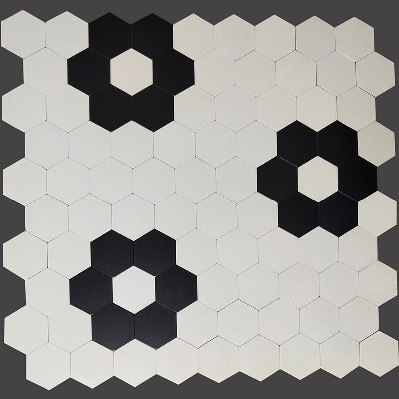 Lisslune | Hexagonal Mosaic Tiles Metal Peel and Stick Tiles for Kitchen and Bathroom, 11.8" x 11.8"