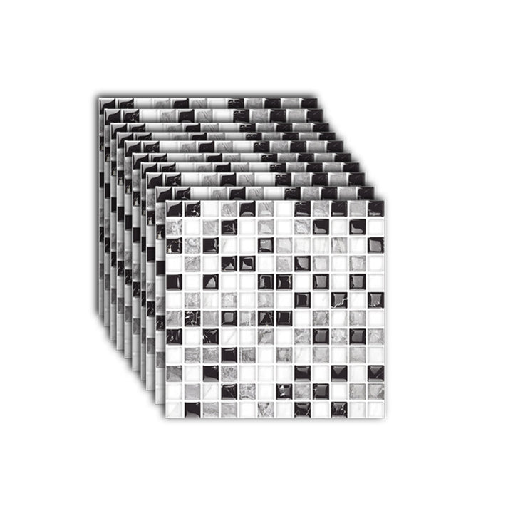 Lisslune | 12"x 12" Resin Mosaic Tiles Square Self-adhesive Tiles for Backsplash & Wall Tile