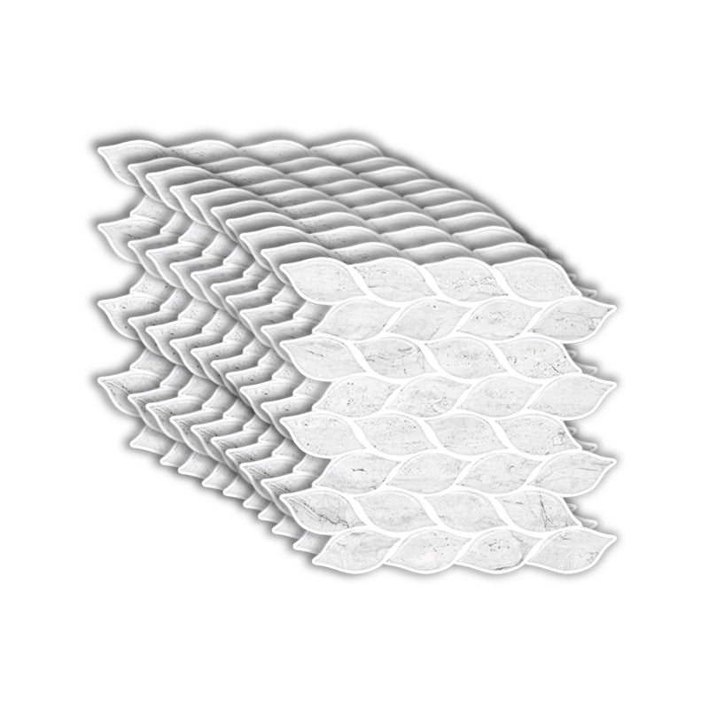 Lisslune | 12"x 12" Resin Mosaic Tiles Square Self-adhesive Tiles for Backsplash & Wall Tile