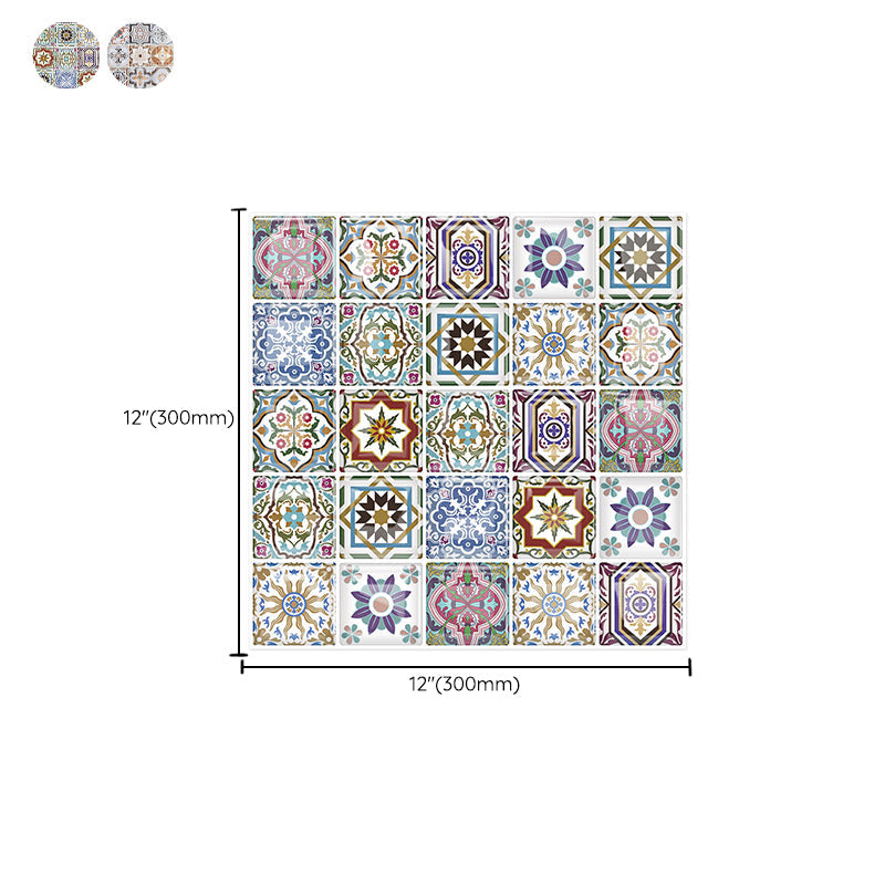 Lisslune | 12"x 12" Resin Mosaic Tiles Square Self-Adhesive Tiles for Backsplash & Wall Tile