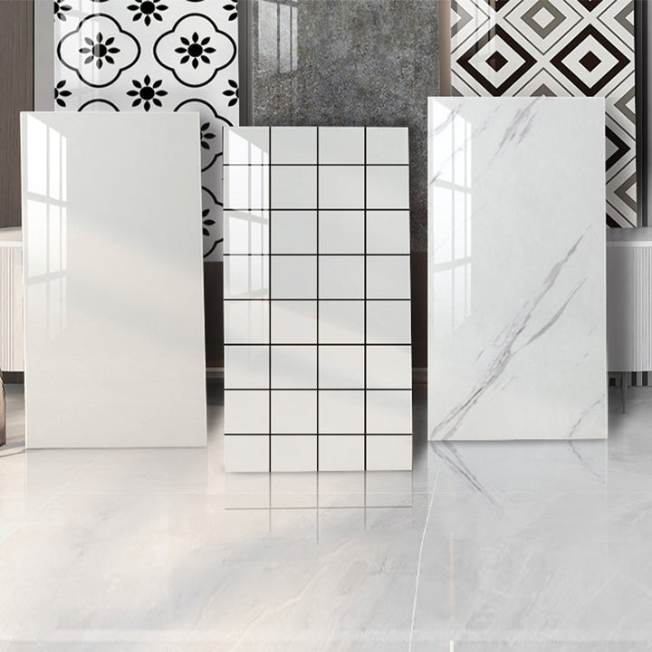 Lisslune | Rectangular Peel-and-Stick Tiles PVC Single Tile for Kitchen and Bathroom