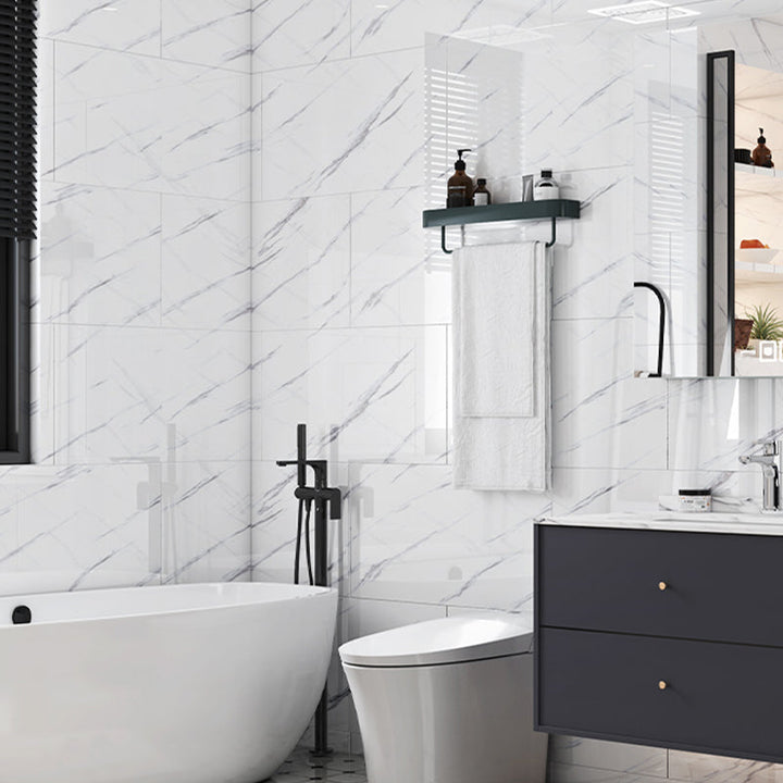 Lisslune | Rectangular Peel-and-Stick Tiles PVC Single Tile for Kitchen and Bathroom