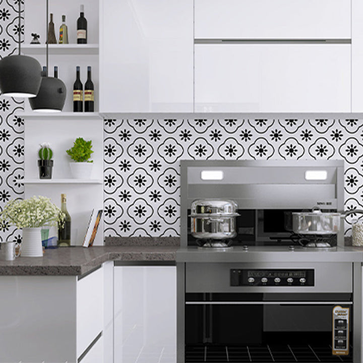 Lisslune | Rectangular Peel-and-Stick Tiles PVC Single Tile for Kitchen and Bathroom