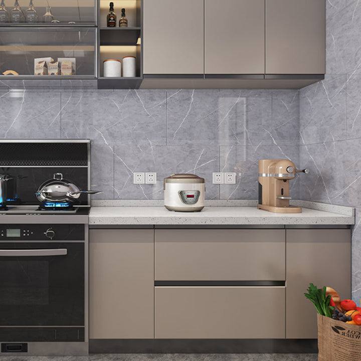 Lisslune | Rectangular Peel-and-Stick Tiles PVC Single Tile for Kitchen and Bathroom