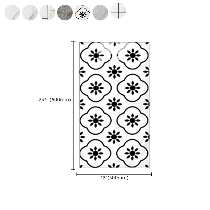 Lisslune | Rectangular Peel-and-Stick Tiles PVC Single Tile for Kitchen and Bathroom