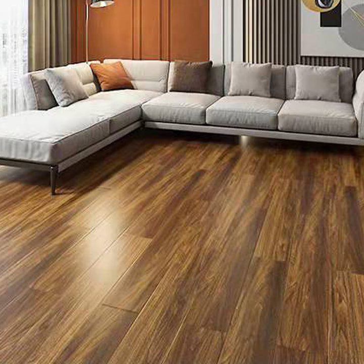 Lisslune | 49"x8" width E0 natural solid wood laminate flooring, click-lock, waterproof