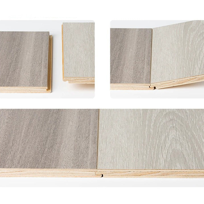 Lisslune | 49"x8" width E0 natural solid wood laminate flooring, click-lock, waterproof