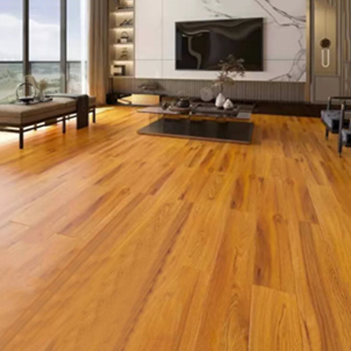 Lisslune | 49"x8" width E0 natural solid wood laminate flooring, click-lock, waterproof