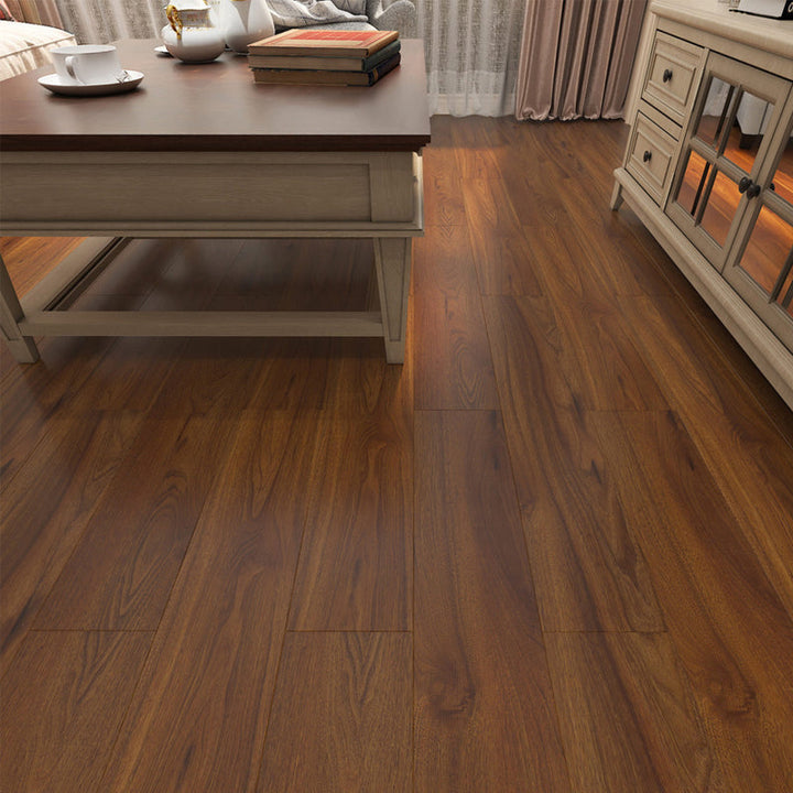 Lisslune | 49"x8" width E0 natural solid wood laminate flooring, click-lock, waterproof