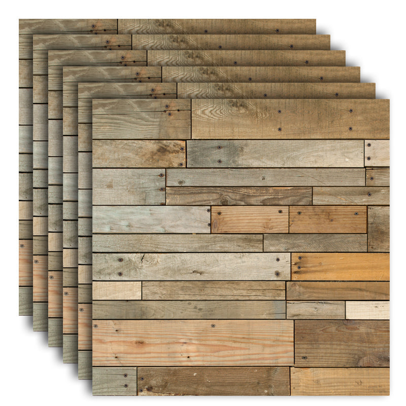 Lisslune | 3D Wood Grain Wall Panel modern minimalist Home Living Room Bathroom Panel Wall (5-Pack)