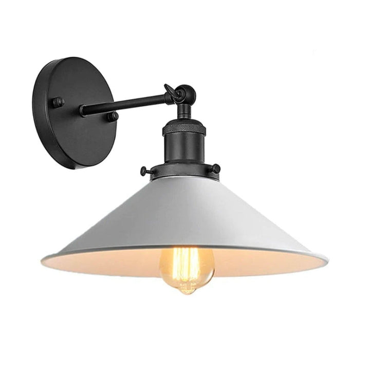 Lisslune | White Industrial Vintage Wall Sconce Light