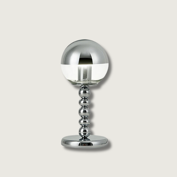 Lisslune | MirrorGlow – Minimalist Chrome Table Lamp