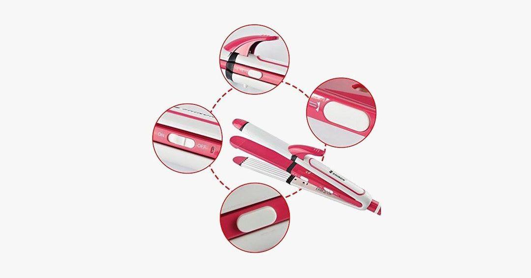 Lisslune | 3-in-1 Ceramic Iron – Style your hair as you wish