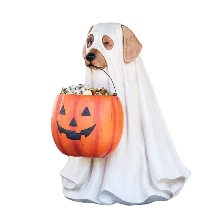 Lisslune | Pumpkin Puppy Resin Garden Decor