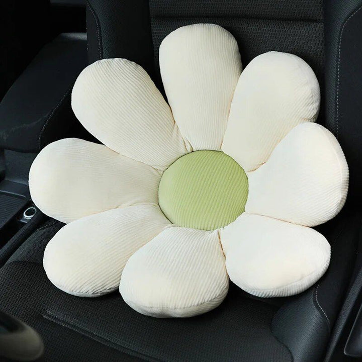 Lisslune | Soft Flower Car Neck and Waist Cushion with Seatbelt Shoulder Pad