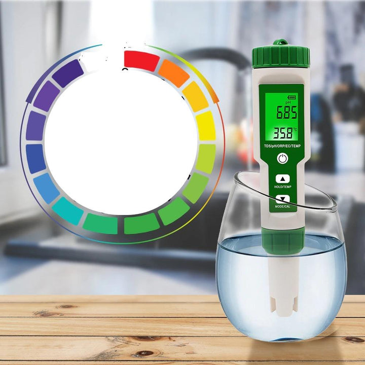 Lisslune | Digital PH Meter Multifunction 5 in 1 PH/TDS/EC/ORP/Temperature Meter