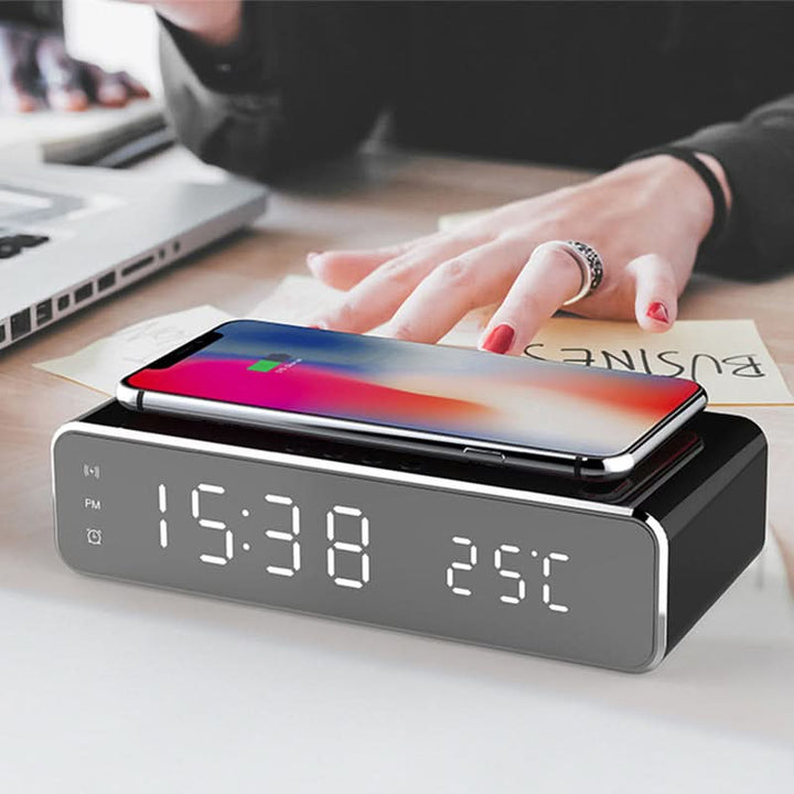 Lisslune | BENNETT - LED alarm clock with wireless charger