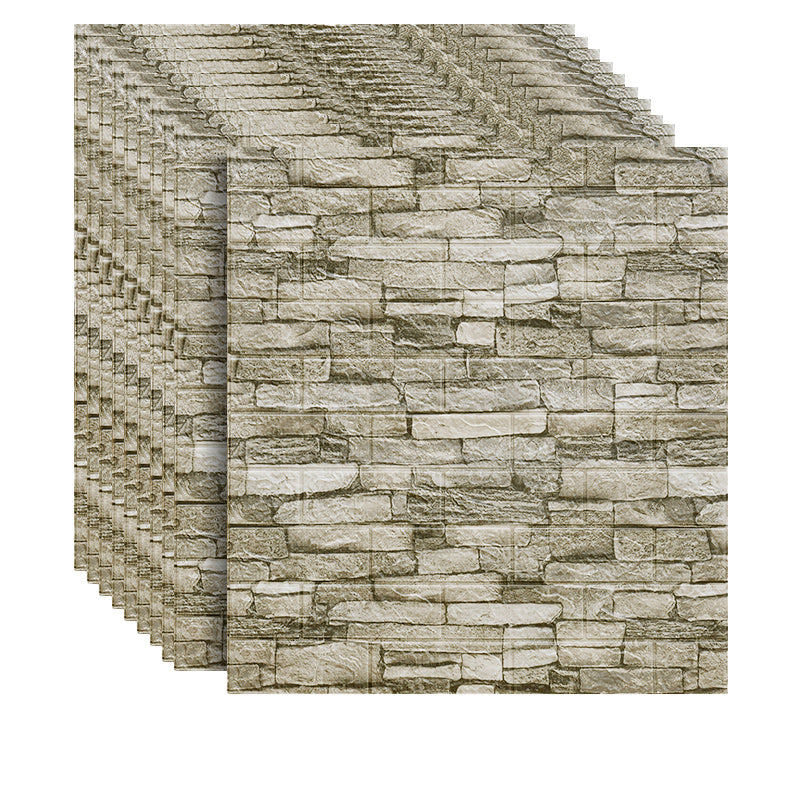 Lisslune | 3D Artificial Brick Wall Panel Industrial Style Living Space Wall Plate (Pack of 10)